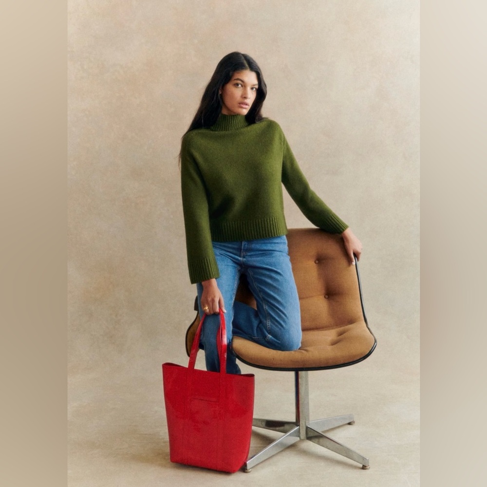 NWT Sezane Lauren Jumper - Size M - Perfect Green